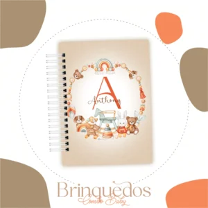 CADERNETA DE VACINA ALFABETO BRINQUEDOS - 01